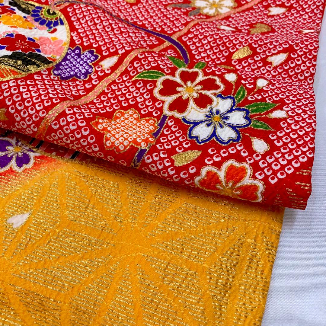 511agu30,509agu14◎七五三 7歳 女児 着物&長襦袢◎美品