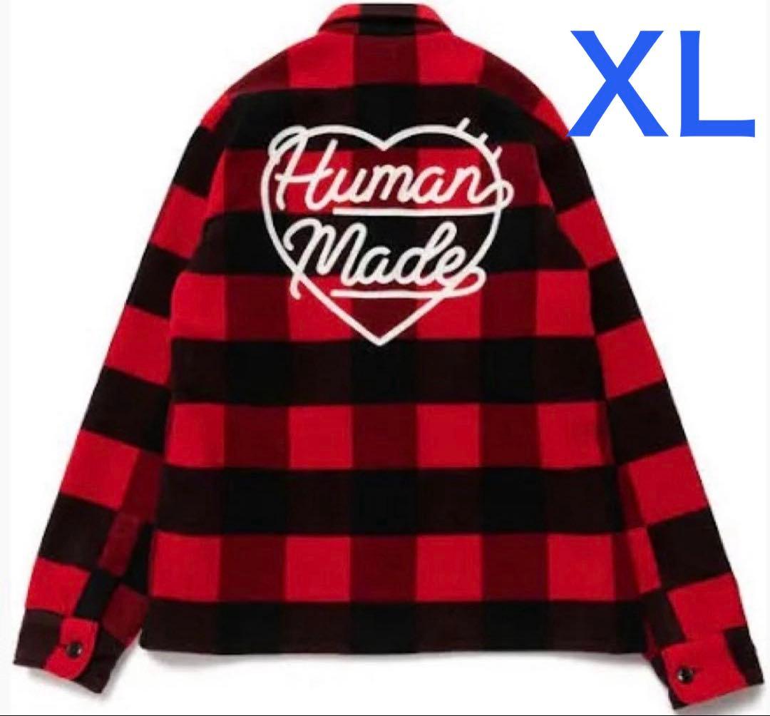 【激レア】22AW Human Made WOOL OVERSHIRT Red