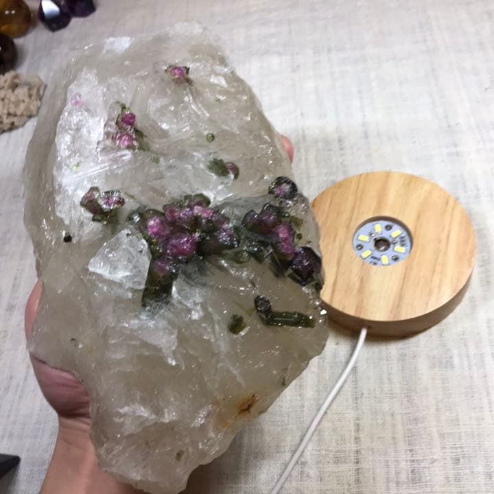 ウォーターメロントルマリン 水晶原石