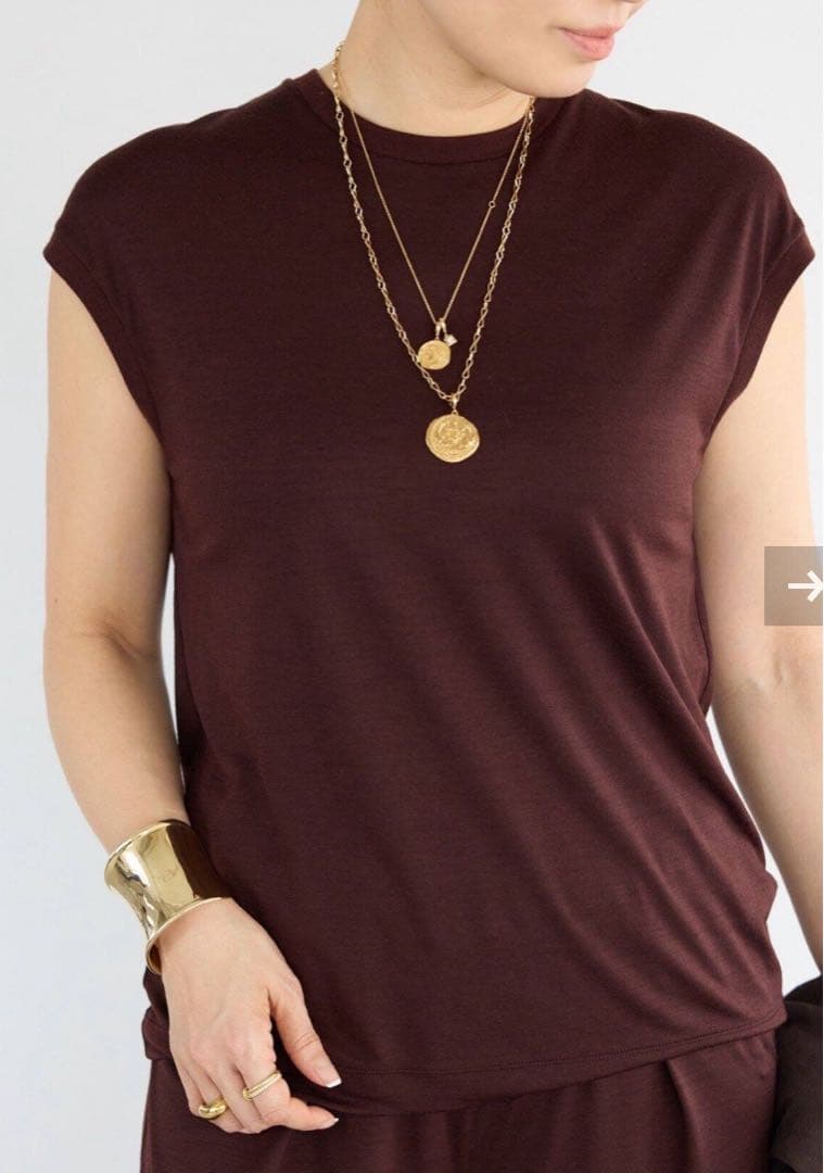 Deuxieme Classe Prime wool jersey タンクトップ