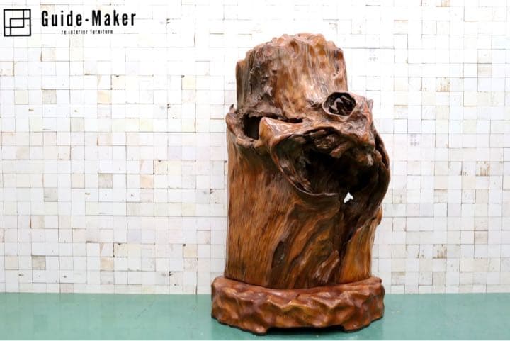 GMFS276○世界遺産屋久杉 無垢 一枚板 衝立 パーティション オブジェ 置