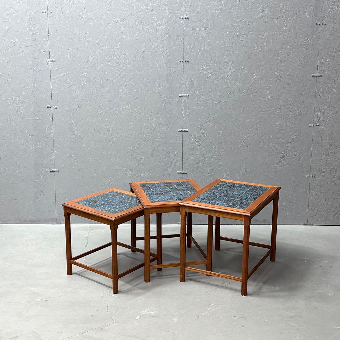 北欧デンマーク ヴィンテージ タイルトップ テストテーブル (502)