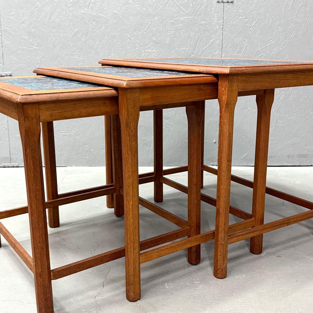 北欧デンマーク ヴィンテージ タイルトップ テストテーブル (502)