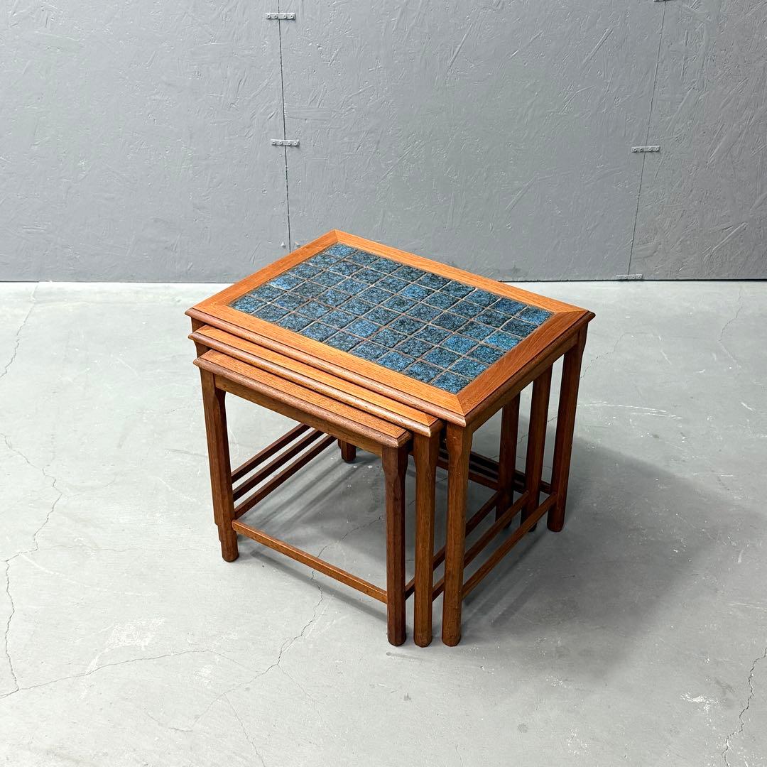 北欧デンマーク ヴィンテージ タイルトップ テストテーブル (502)