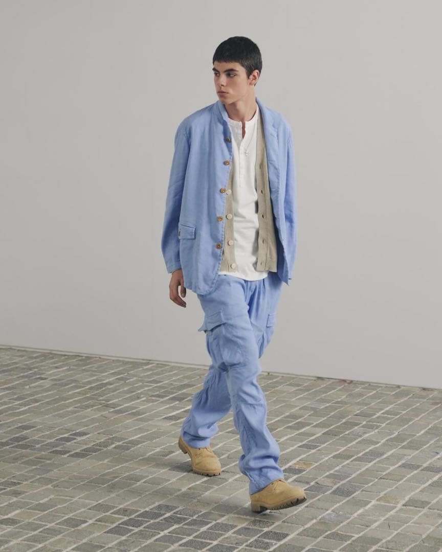 最終価格DWELLER CARDIGAN COTTON YARN SAND 2