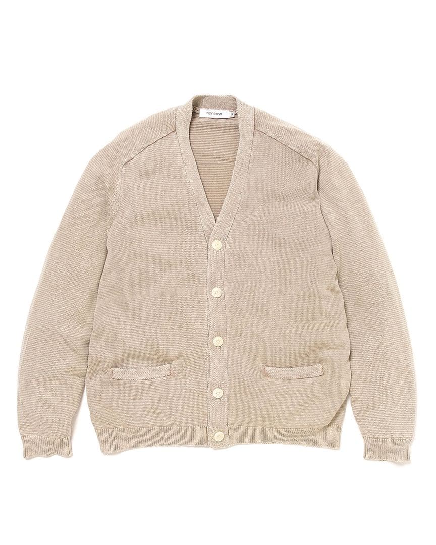 最終価格DWELLER CARDIGAN COTTON YARN SAND 2