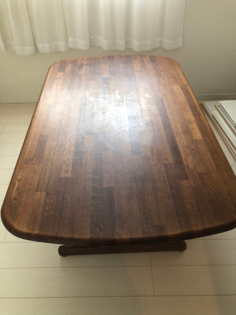 ダークブラウン 長方形 ダイニングテーブル