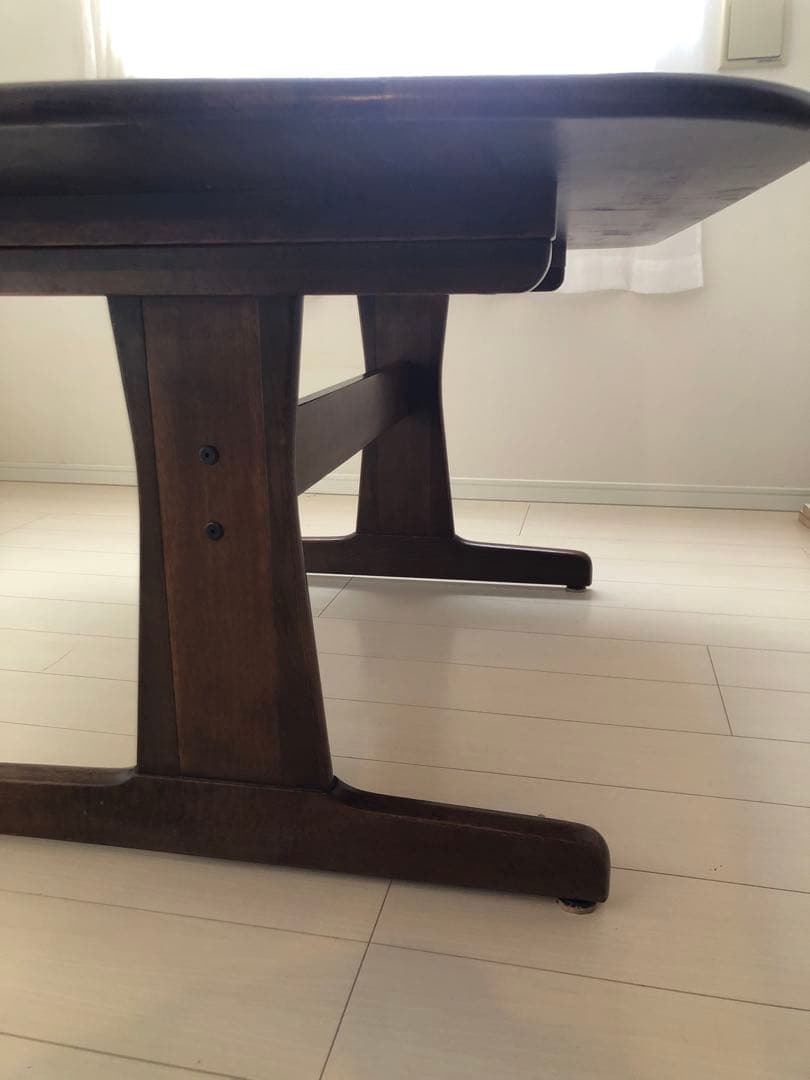 ダークブラウン 長方形 ダイニングテーブル