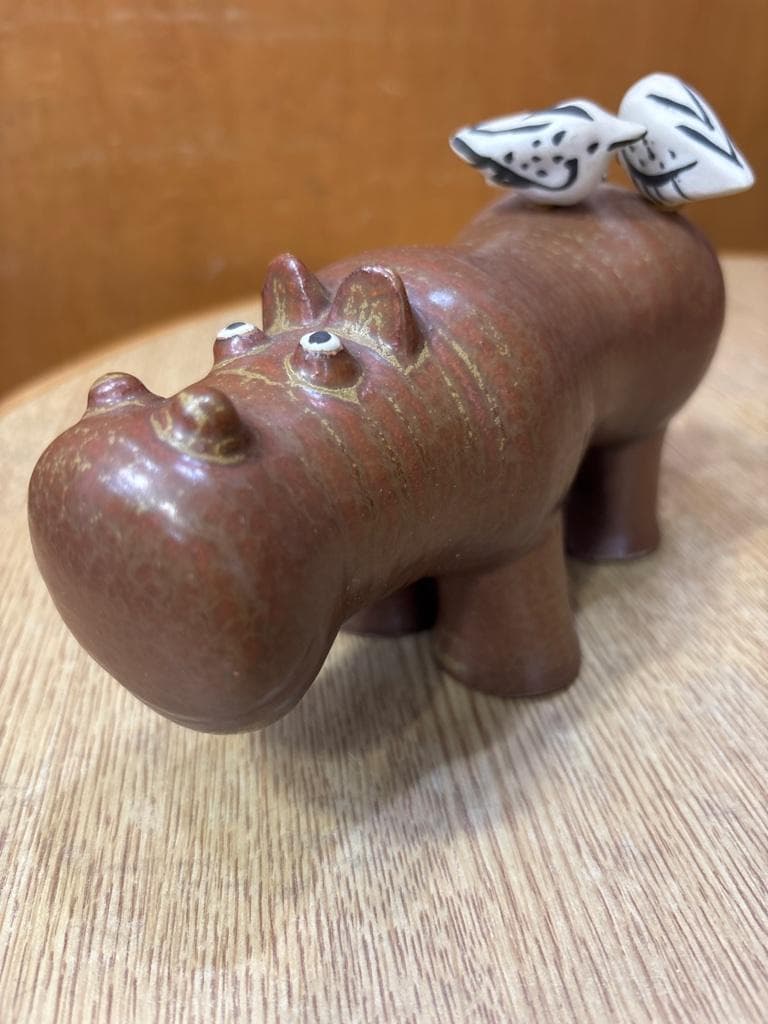 Lisa Larson リサラーソン STRA ZOO カバ 鳥 グスタフスベリ