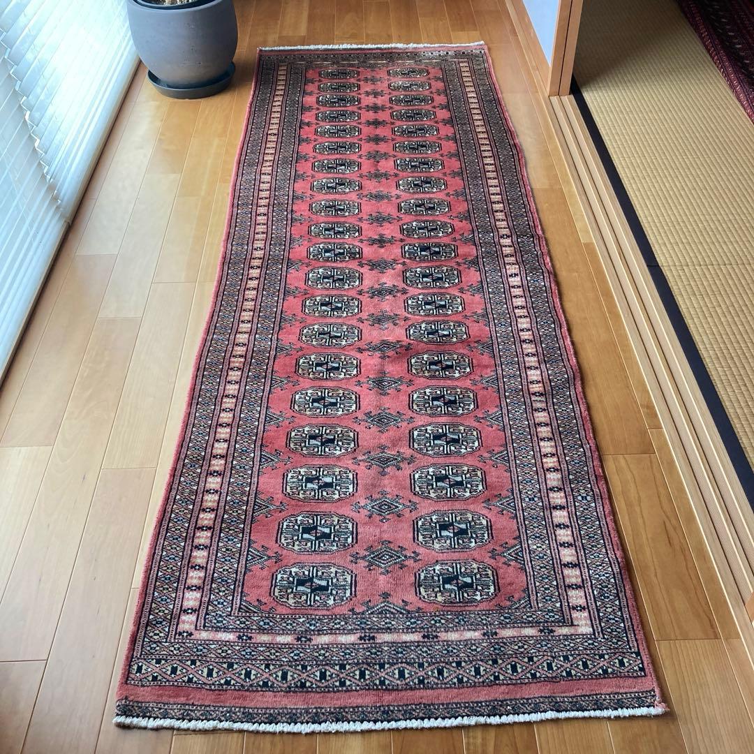 ヴィンテージラグ　トライバルラグ　パキスタン　ランナー