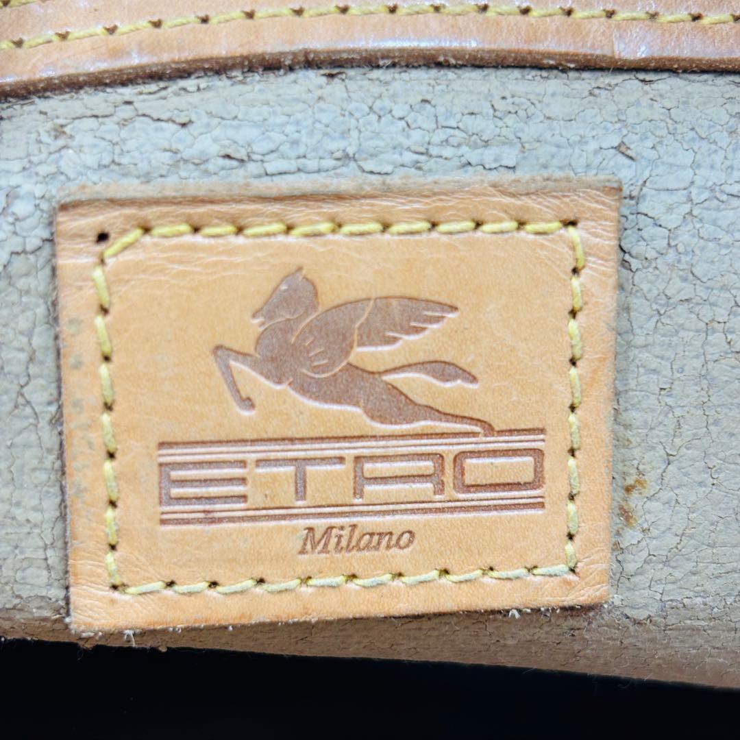 希少エトロ メッセンジャーバッグ ペイズリー 大容量 特大 肩掛け クロスボディ