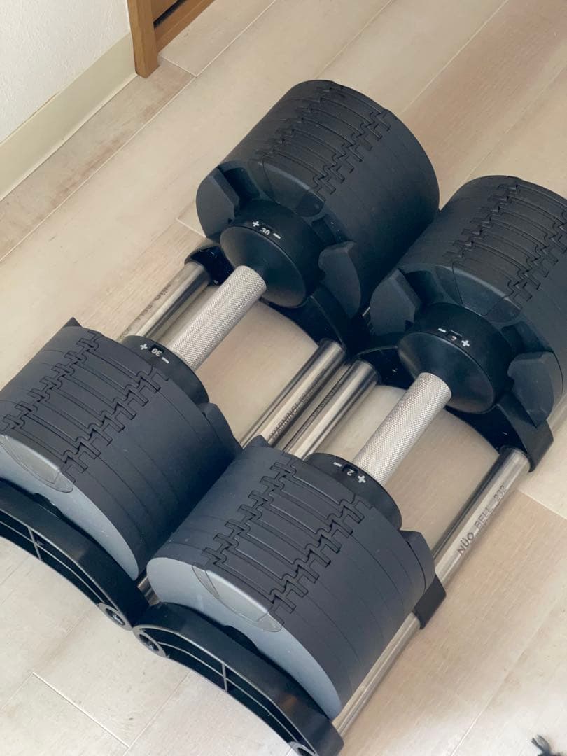 NÜO BELL 232 可変式(2kg刻み)ダンベルセット①