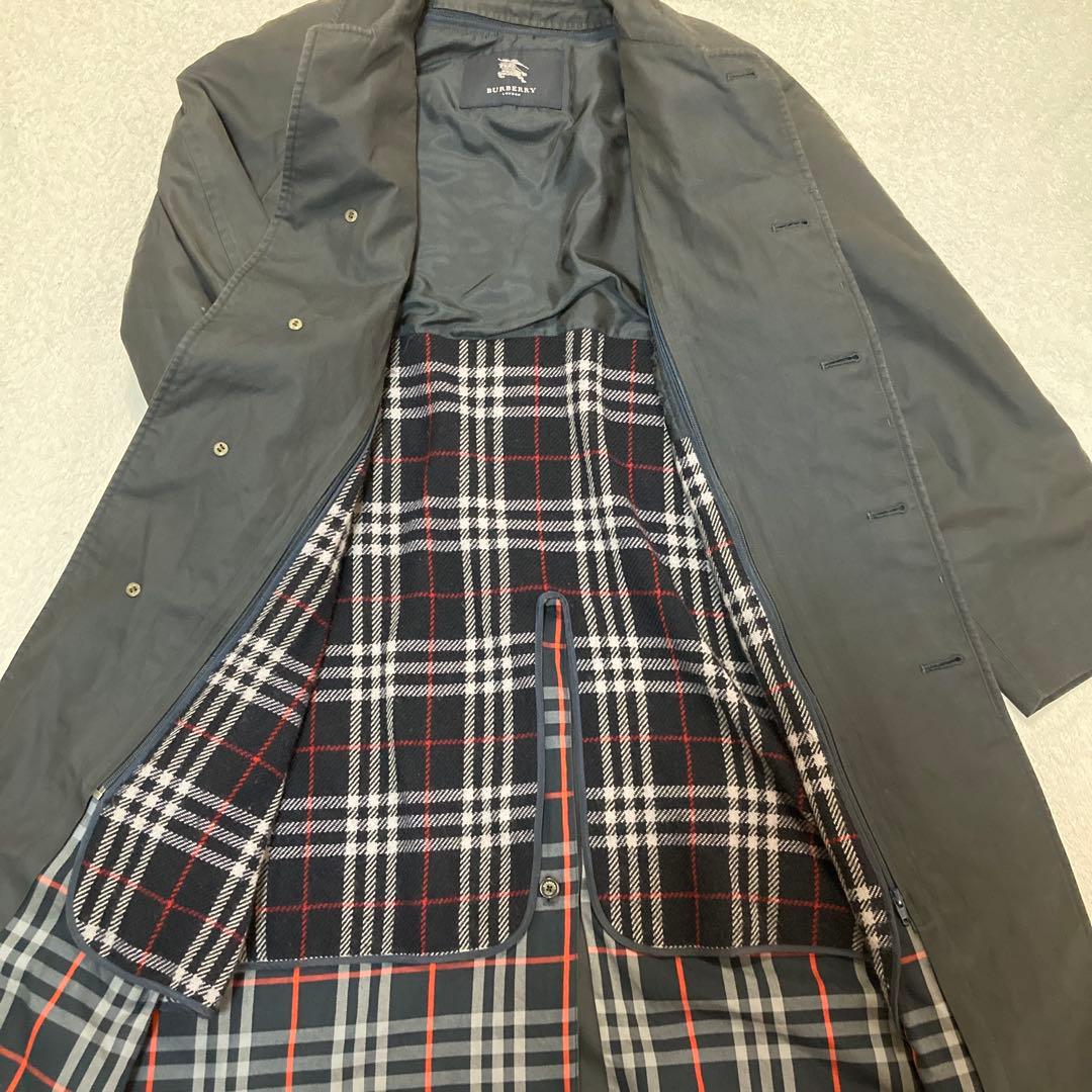 BURBERRY バーバリー　ステンカラーコート　メンズM ライナー付きチェック