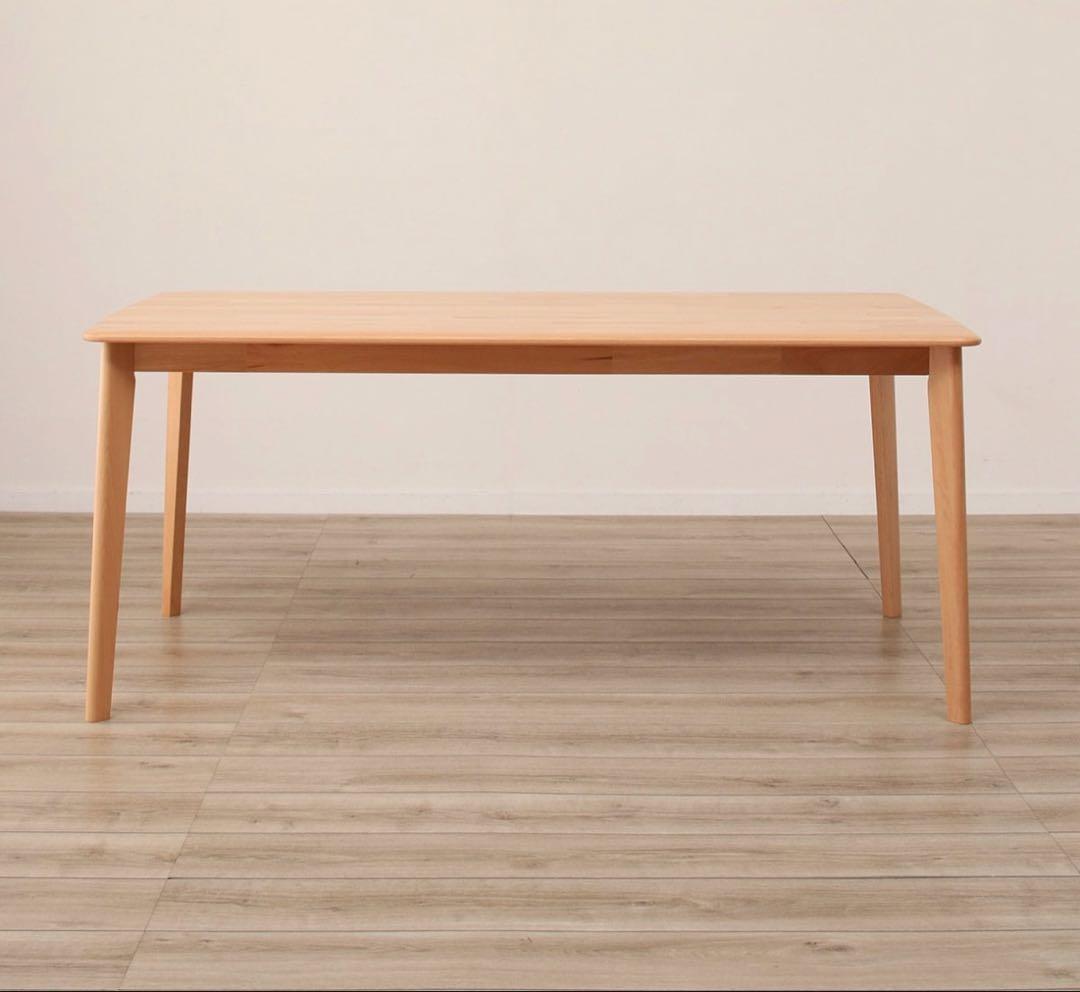 ニトリ　ダイニングテーブル　Nコレクション　T-01 165 ナチュラル