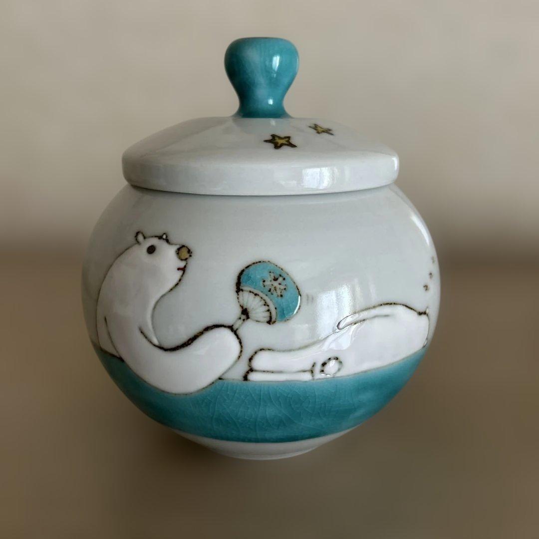 陶芸作家 九谷焼 山﨑裕理さん 【作家物】 蓋もの