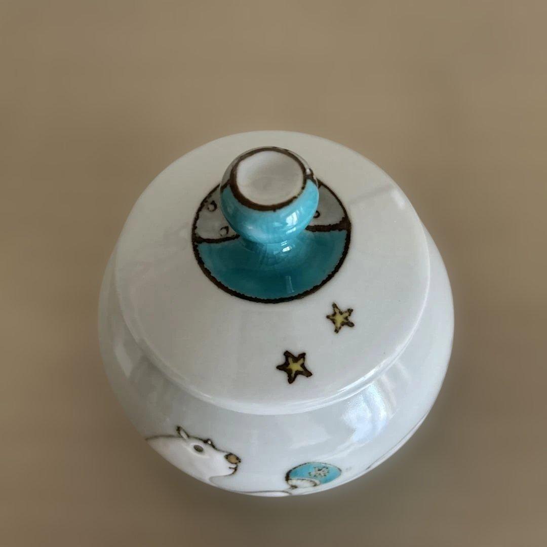 陶芸作家 九谷焼 山﨑裕理さん 【作家物】 蓋もの