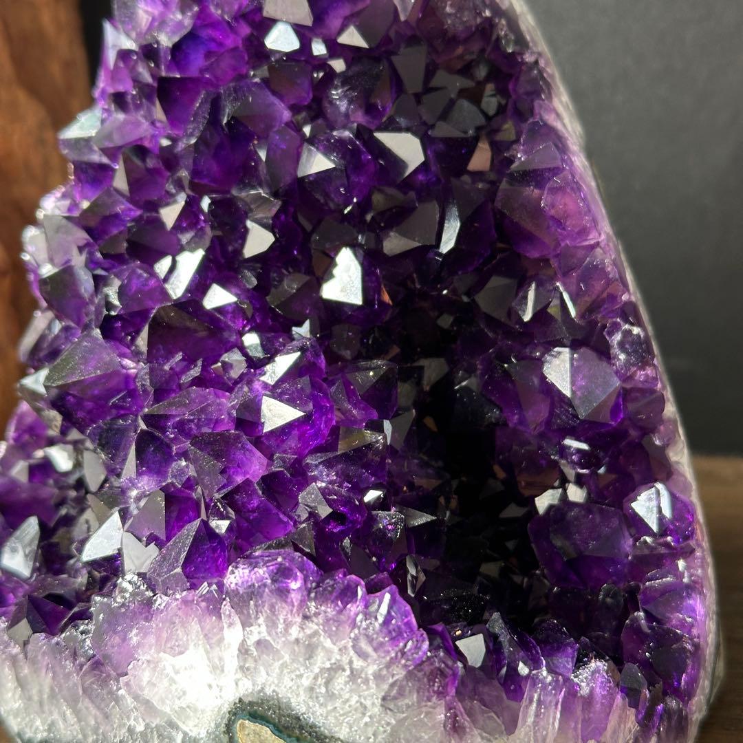 ウルグアイ産❣️天然石 アメジストのドーム　原石　置物　鉱物G.285