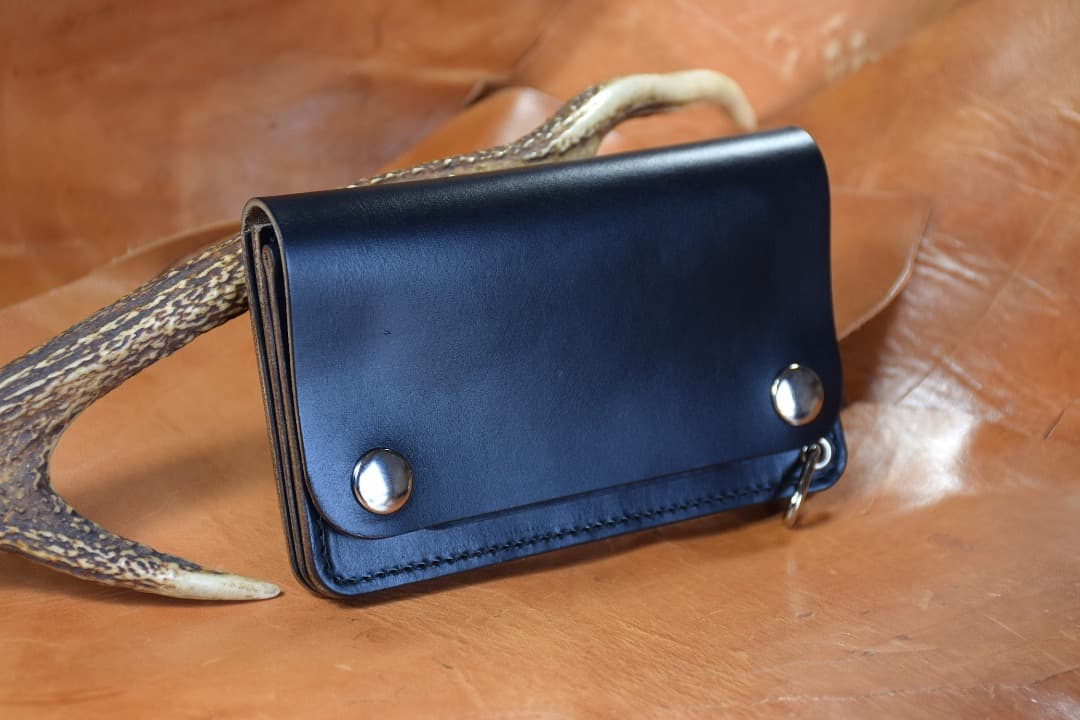 Horween社 クロムエクセル ⭐️訳あり トラッカーウォレット ミドル