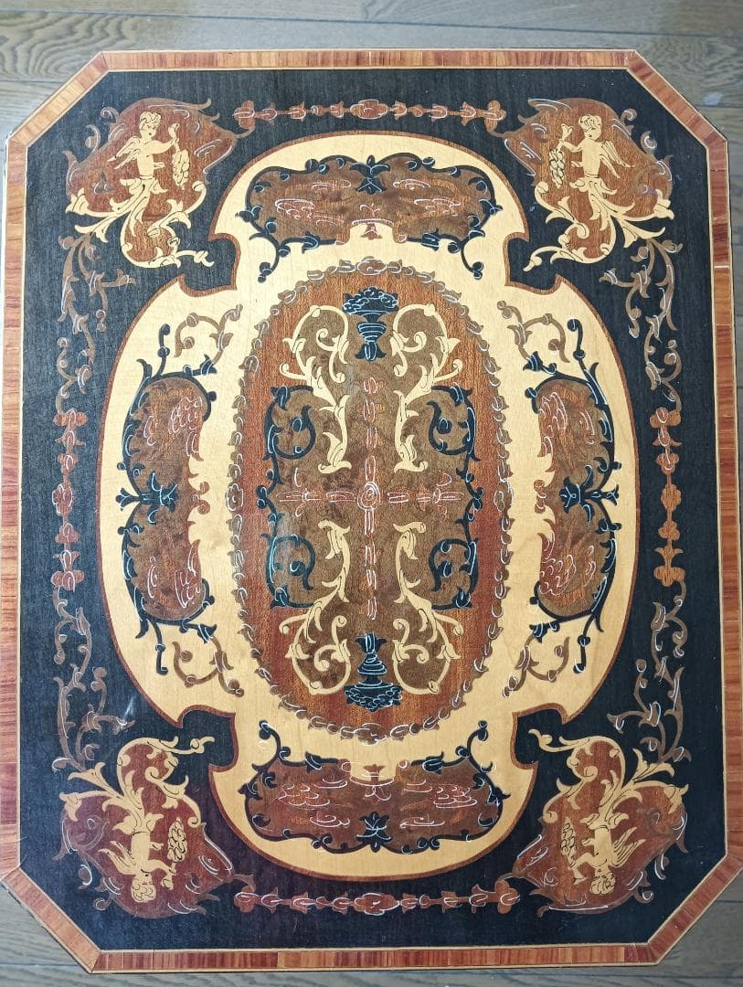 テーブル　象嵌細工　イタリア製