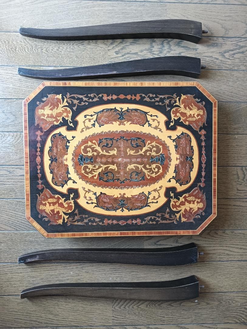 テーブル　象嵌細工　イタリア製