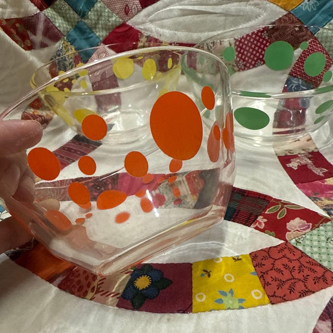 フェデラルfederalアンティークドットボウル