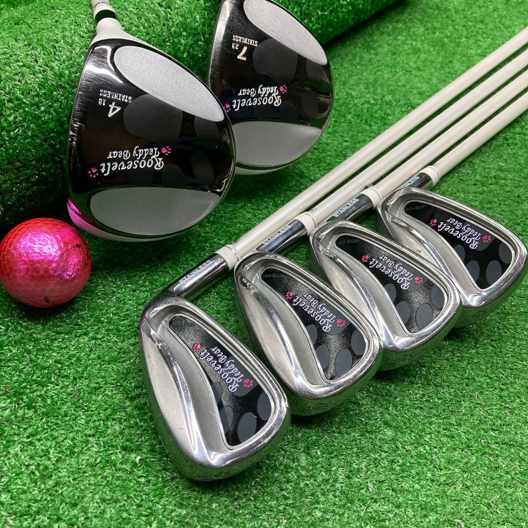 NFG-258 ルーズベルト テディベア FW.アイアン レディースセット