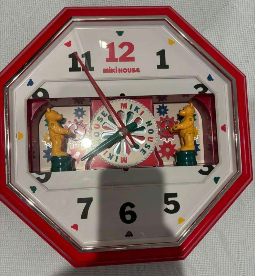 動作確認○ミキハウス メロディー４曲 からくり掛け時計 SEIKO 日本製 ♡