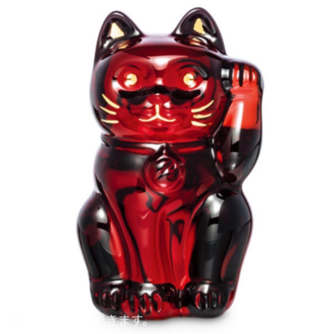 【新品未使用】バカラ　まねき猫　レッド