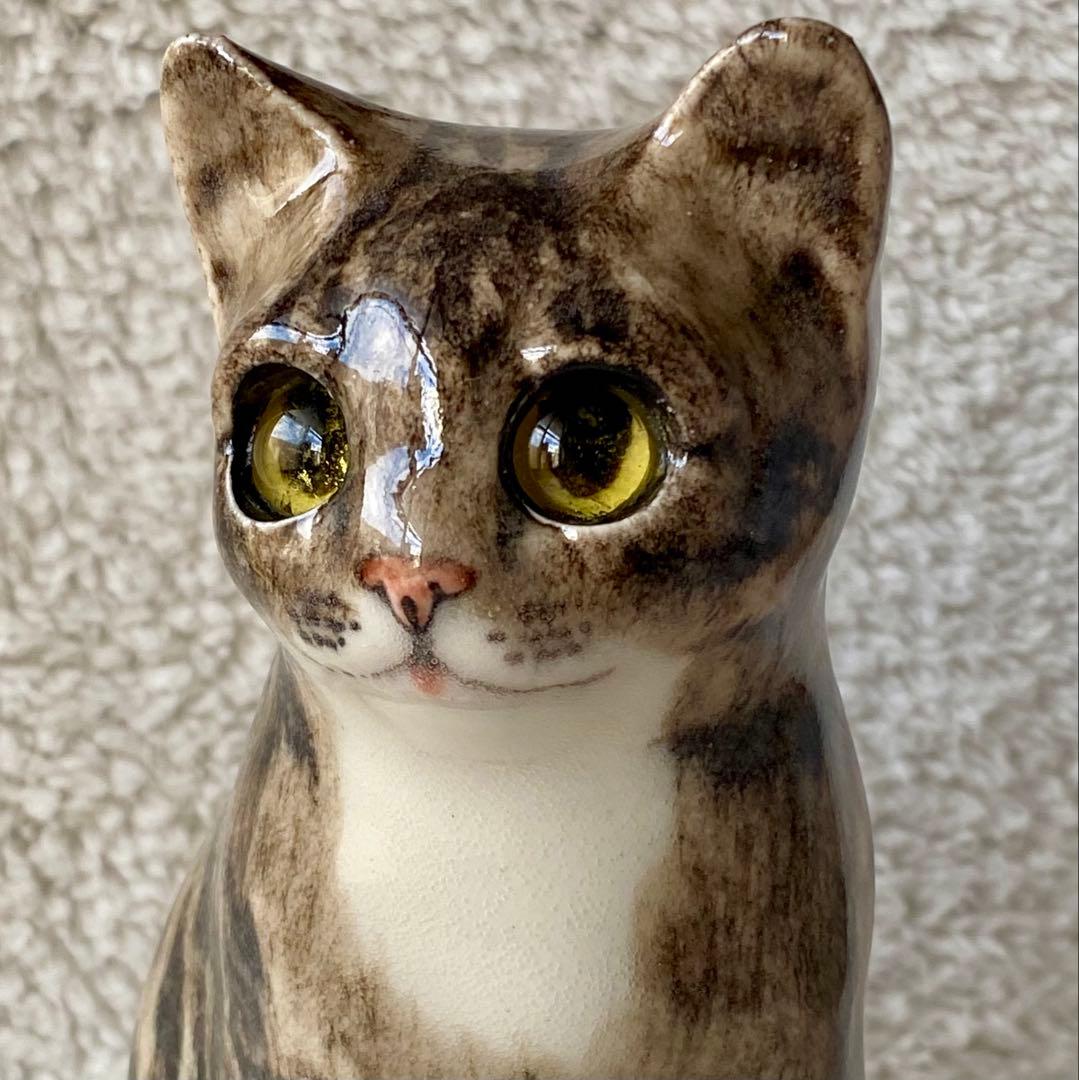 サイズ2　ウィンスタンレイキャット　ケンジントンキャット　キジトラ仔猫　貫入無し