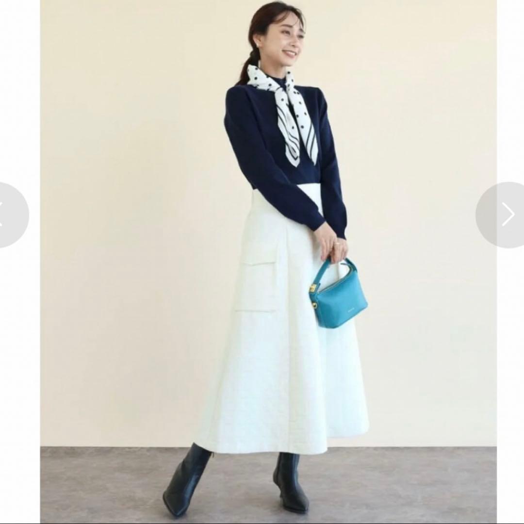 新品　ヤマダヤ　FENNEL キルティングWポケットロングスカート