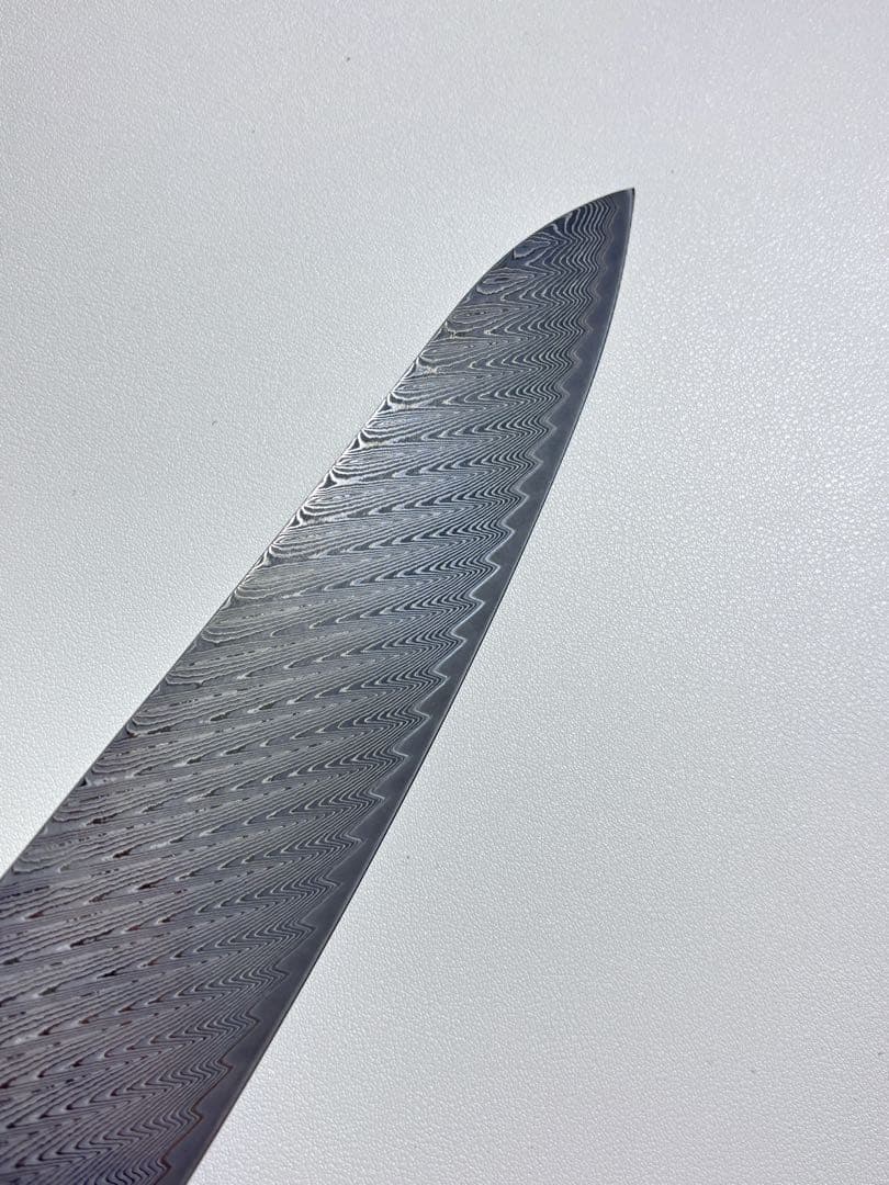 ダマスカスシェフナイフ AUS10 ダマスカス牛刀　210mm