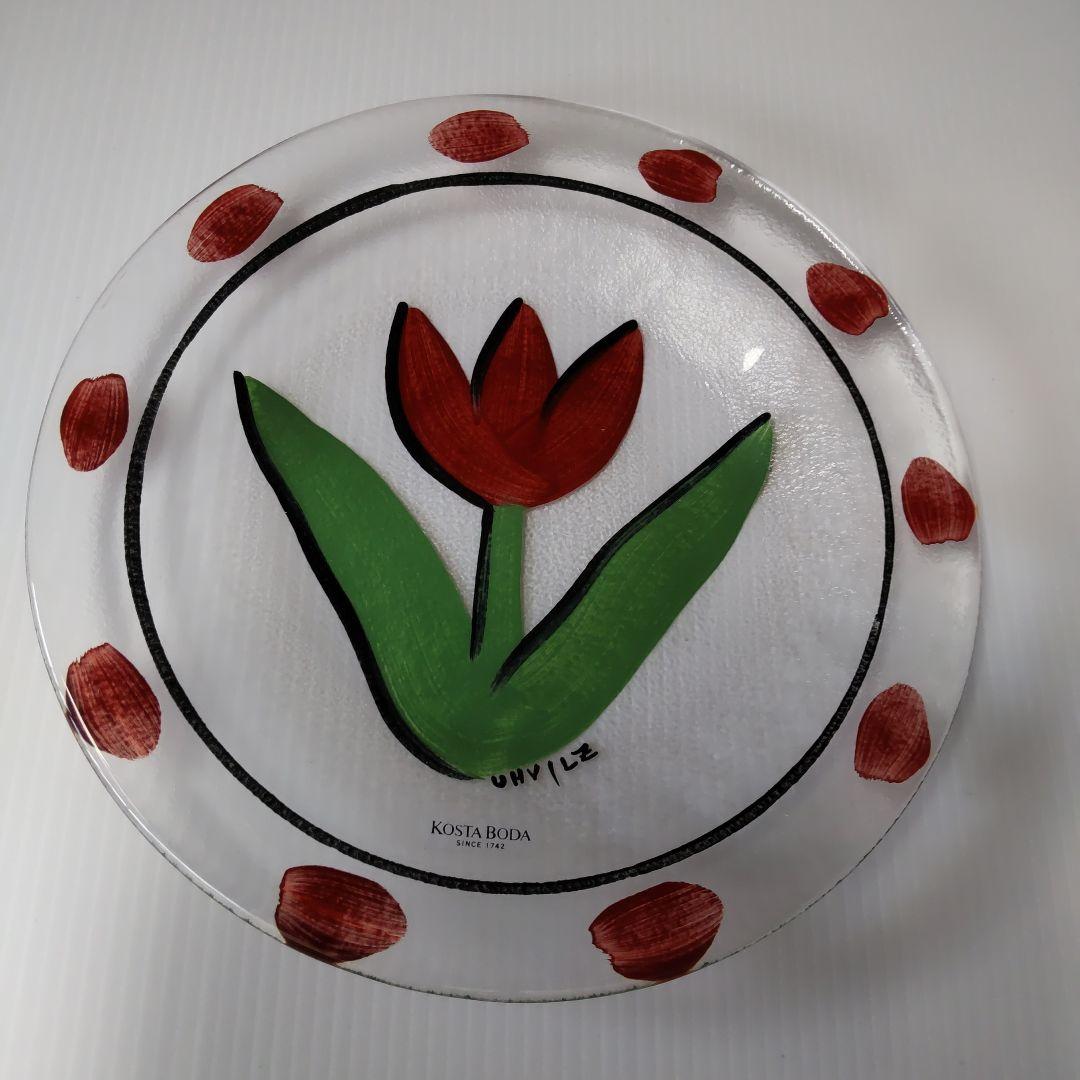 新品未使用 コスタ ボダ  KOSTA BODA  ガラス皿  当選通知付 希少
