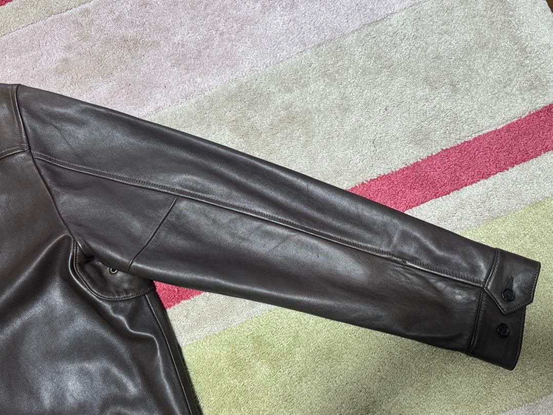 ラルフローレン　レザージャケット　こげ茶　Lサイズ ブラウン