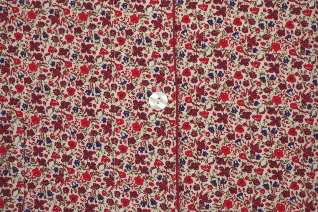 【新品】リバティ LIBERTY fabric　秋冬物総柄パジャマ（L)日本製C