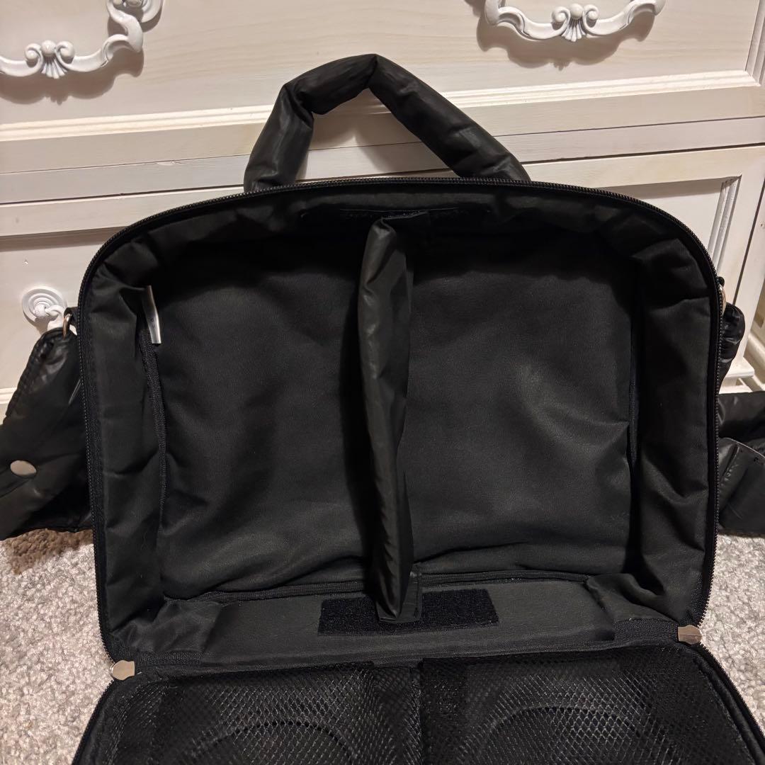 Calin カラン　ブラック マザーズバッグ　マグネット