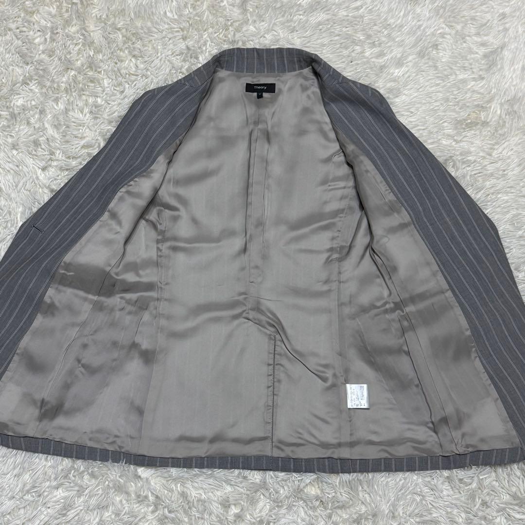 theory 現行　スーツ　セットアップ　ストライプ　グレー