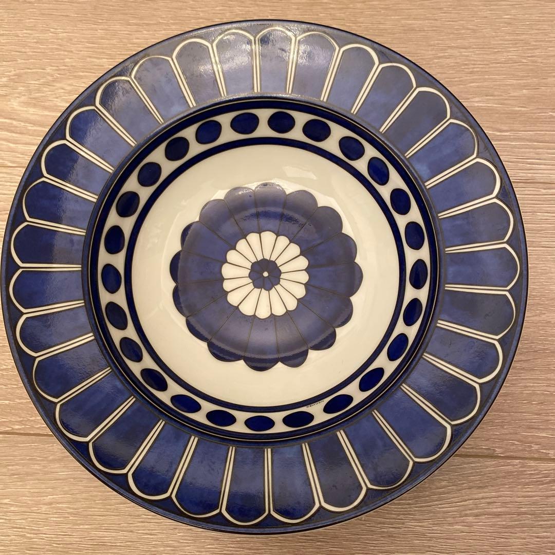 エルメス　お皿　ブルーダイユール