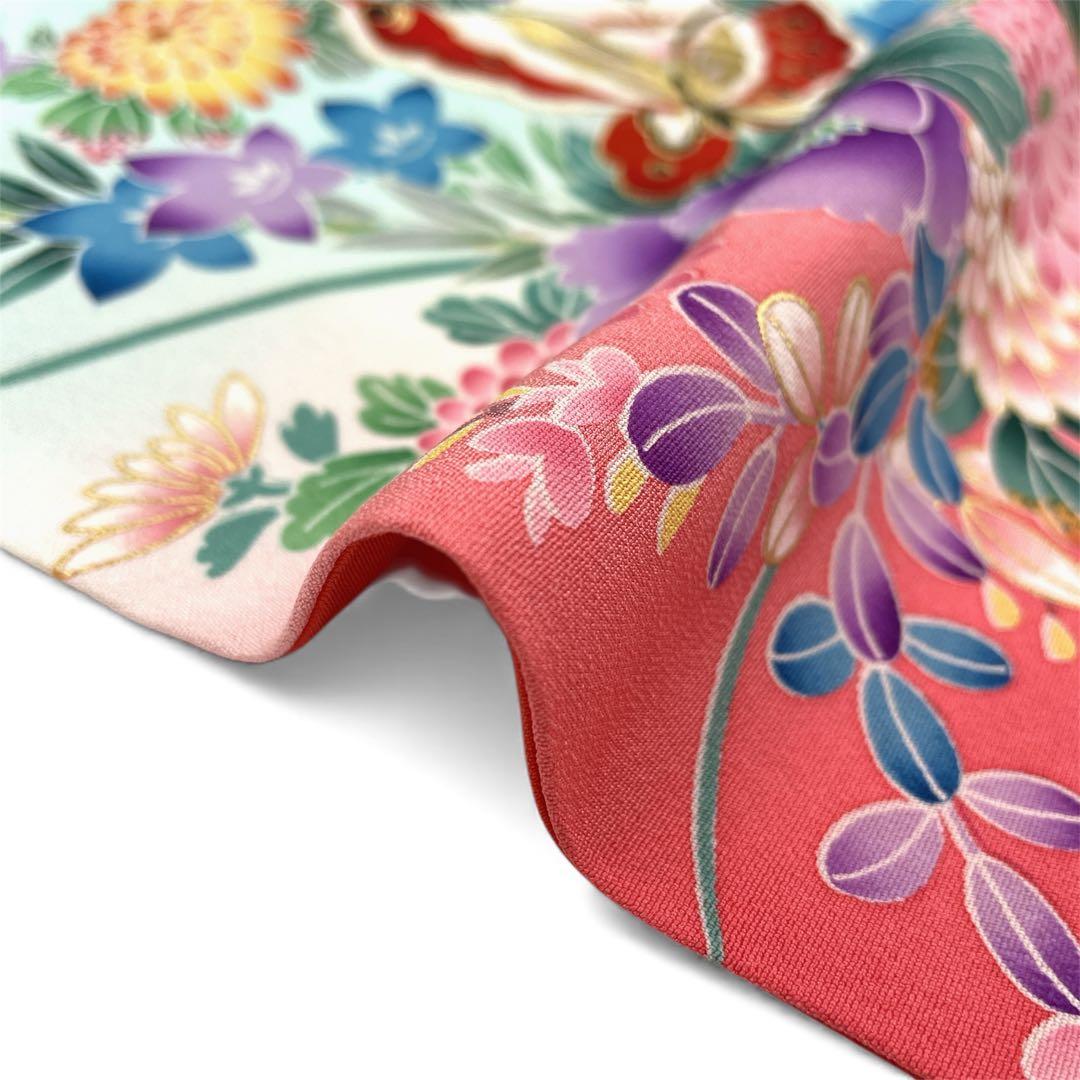 ◎mk-2164　七五三　女の子　着物　日本製　7歳　　12-12