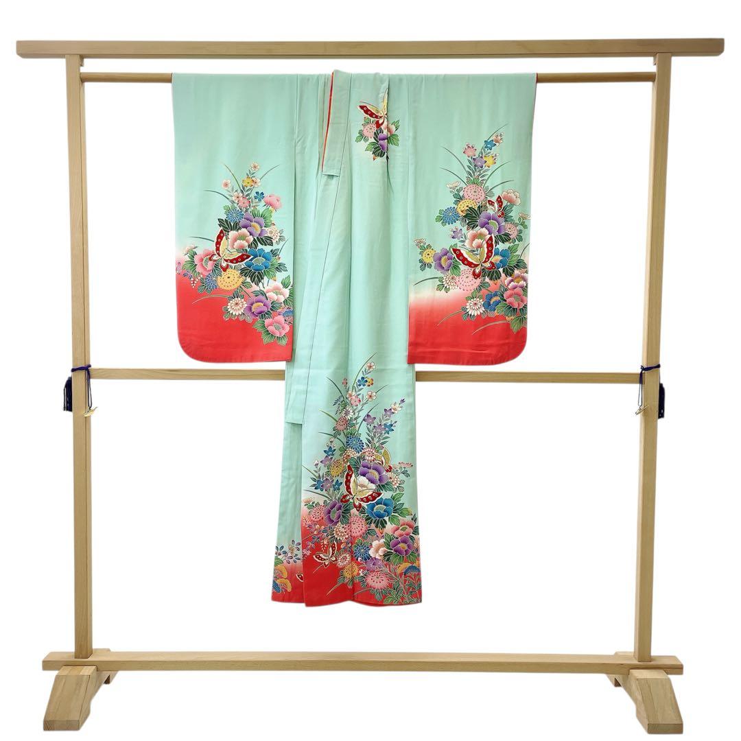 ◎mk-2164　七五三　女の子　着物　日本製　7歳　　12-12