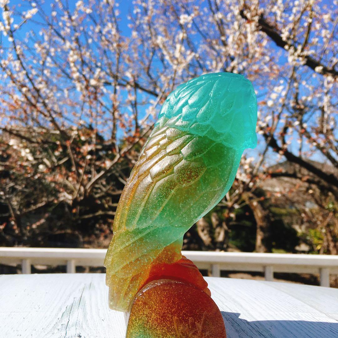 フクロウ　梟　ドーム　フランス　クリスタル　水晶　ナンシー　エミールガレ　バカラ