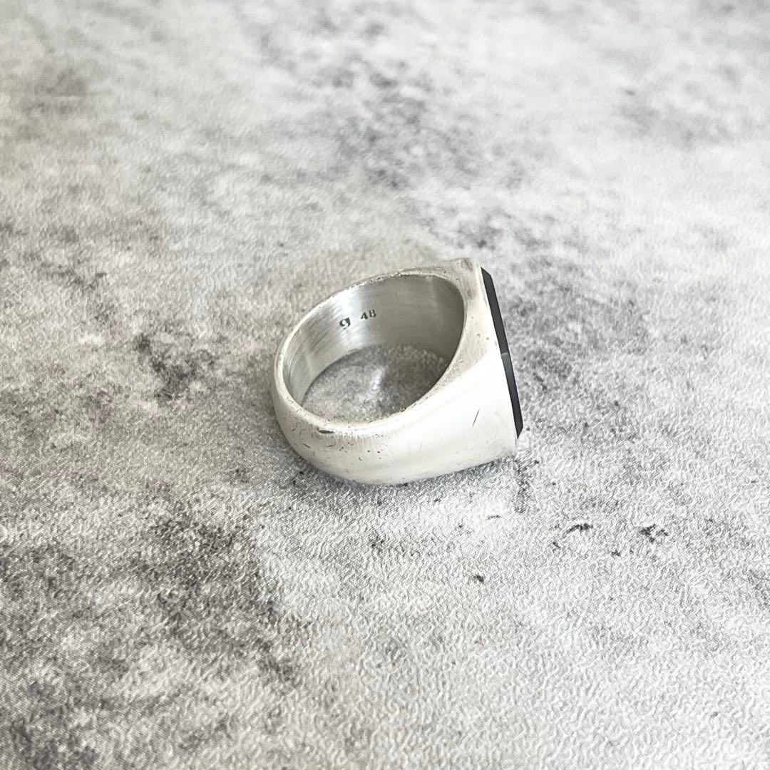 【美品】tom wood cushion onxy ring g48 8号