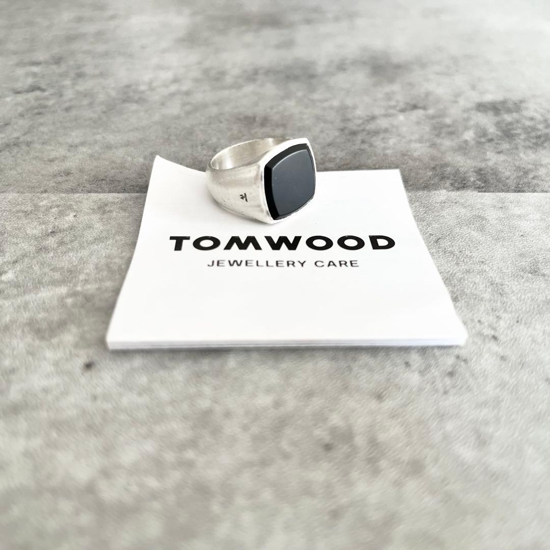 【美品】tom wood cushion onxy ring g48 8号