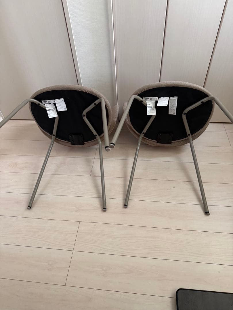 【極美品】IKEA KRYLBO クリルボー チェア ダークベージュ 2脚