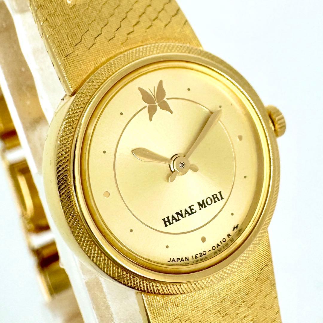 【ほぼ未使用/新品電池】SEIKO HANAEMORI ゴールド 腕時計