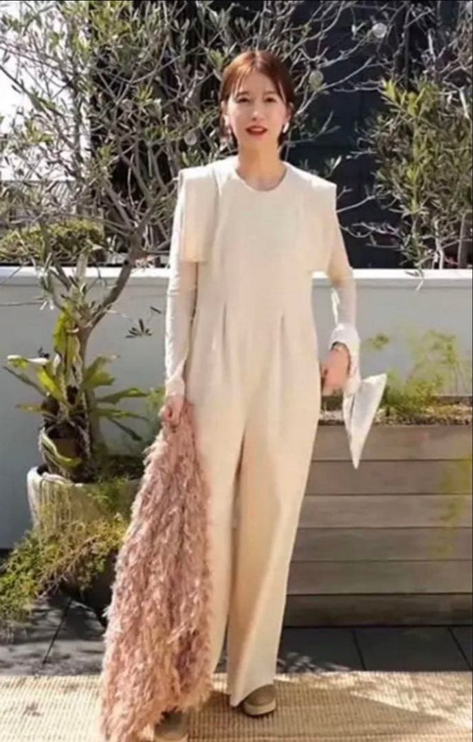 CLANE 田中みな実 オールインワン ホワイトサイズ0