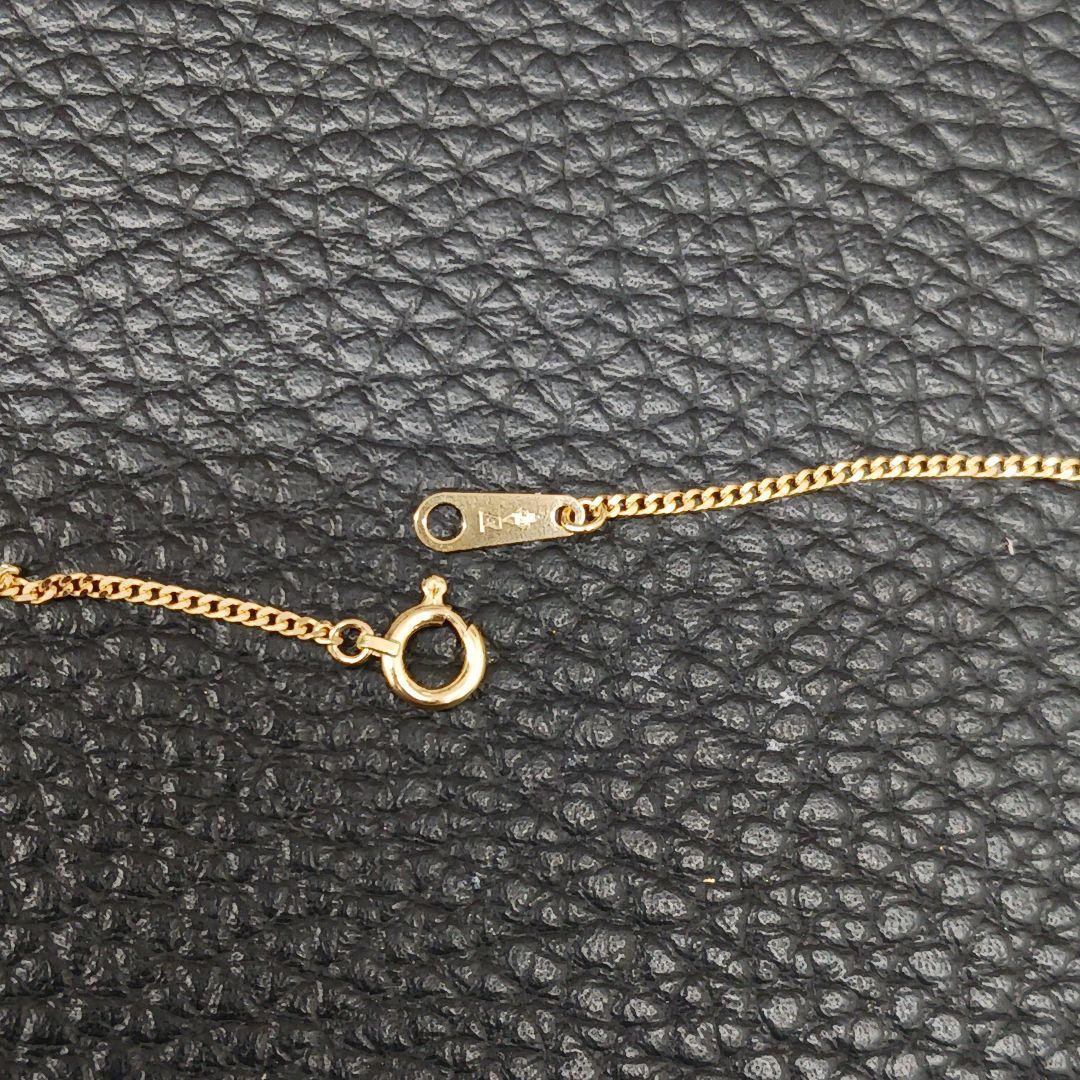 (C011318) K18 YG ネックレス 喜平2面シングル ホールマーク