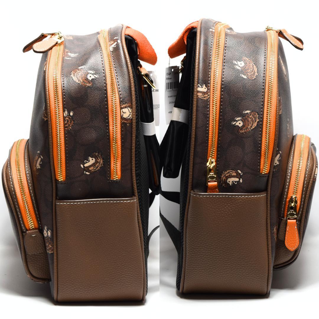 【新品未使用】COACH　コーチ　リュック　ヘッジホッグプリント　レディース
