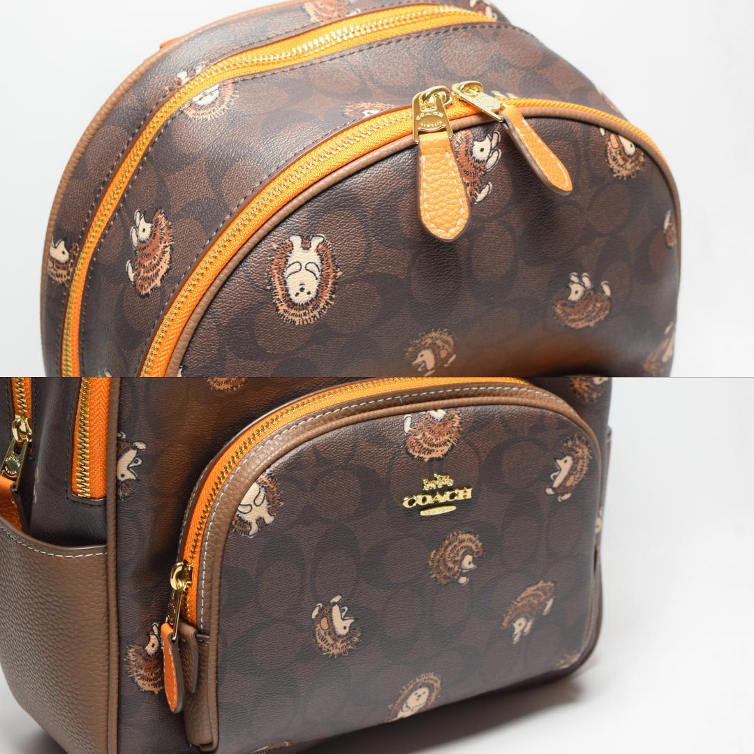 【新品未使用】COACH　コーチ　リュック　ヘッジホッグプリント　レディース