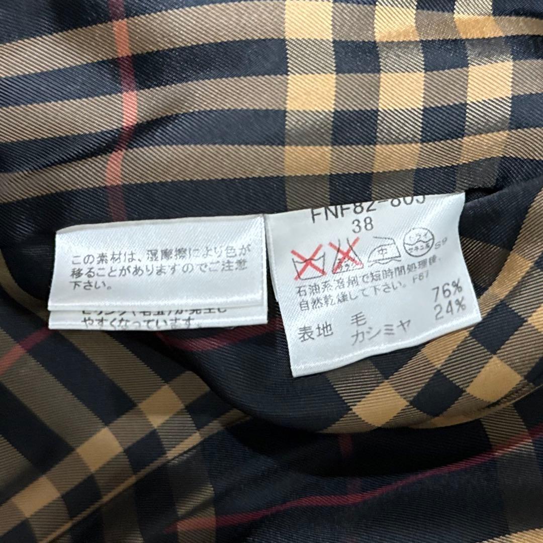 Burberry blue label コート ノバチェック ベルト ベージュ