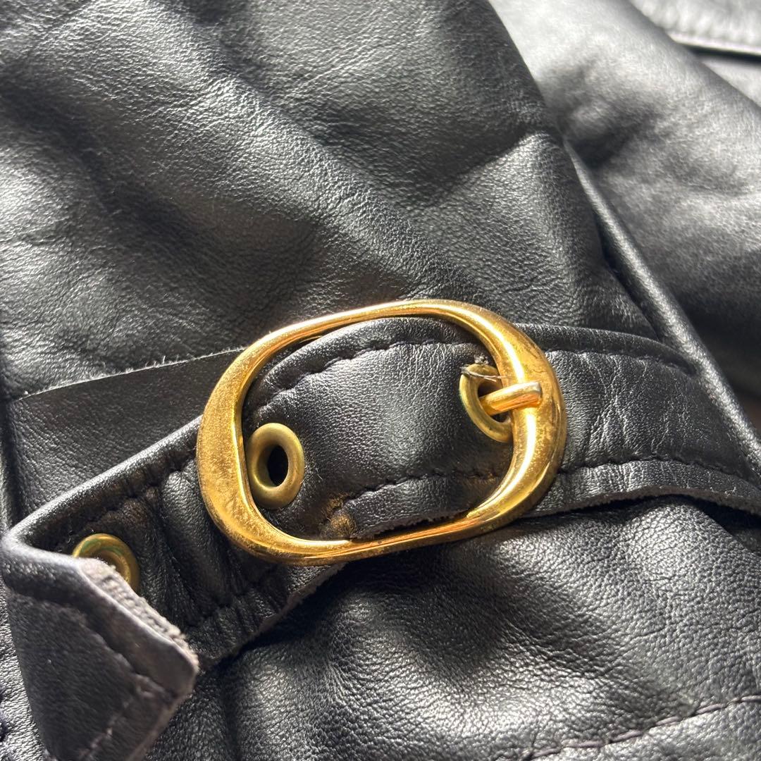 【Vintage】ショット レザージャケット 46 XXXL USA製 短丈